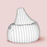 Striped teardrop beanbags