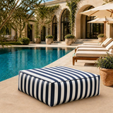 Ottoman (Striped- Patio 2)