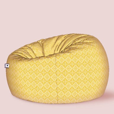Round patterned beanbags