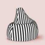 Striped teardrop beanbags